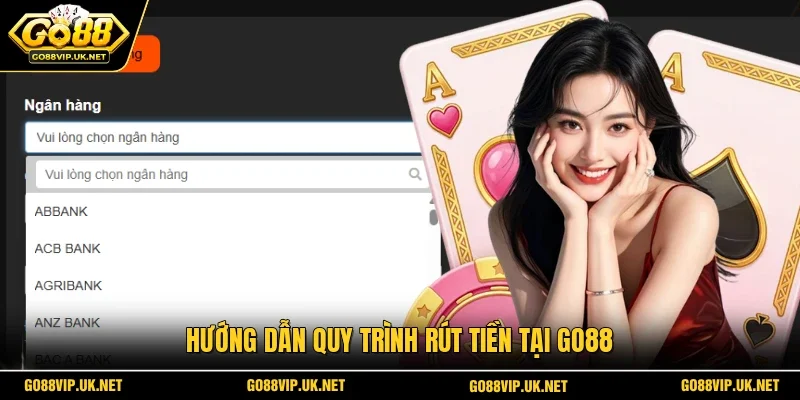 Hướng dẫn quy trình rút tiền tại GO88