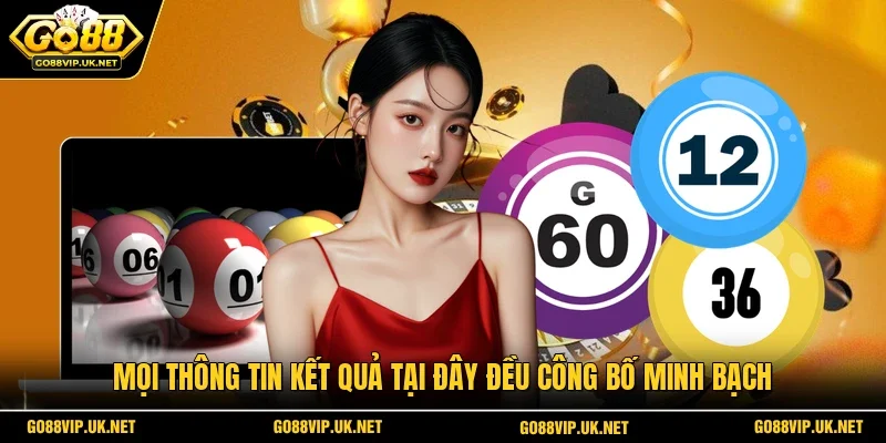Mọi thông tin kết quả tại đây đều công bố minh bạch